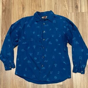 Vintage Blue Graphic Shirt